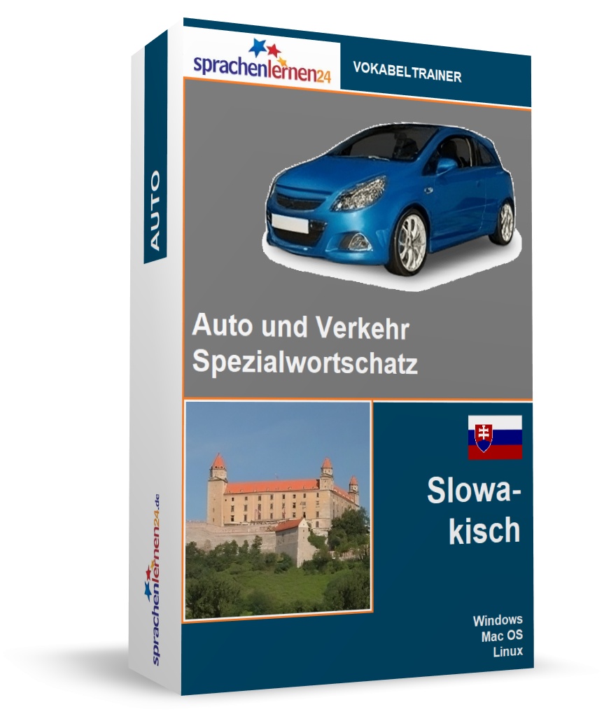 Slowakisch Auto und Verkehr Spezialwortschatz Vokabeltrainer