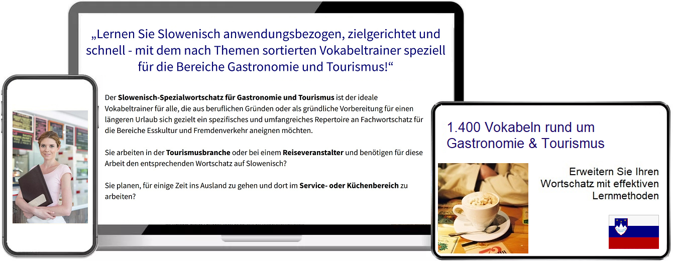 Slowenisch Gastronomie Vokabeltrainer