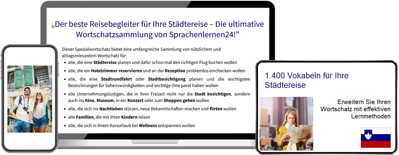Slowenisch Städtereisen Vokabeltrainer