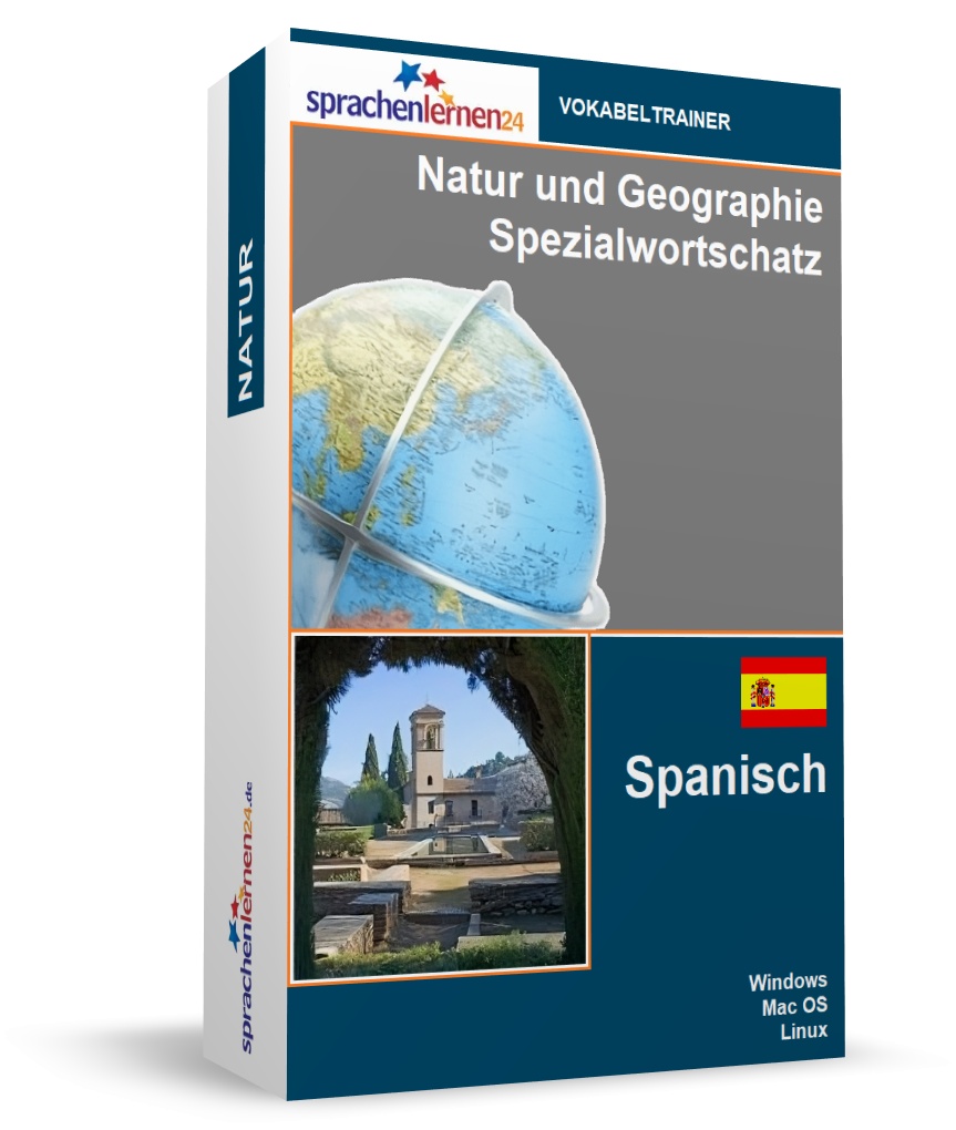 Spanisch Natur und Geographie Spezialwortschatz Vokabeltrainer