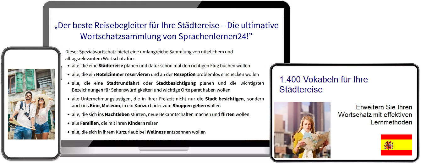 Spanisch Städtereisen Vokabeltrainer