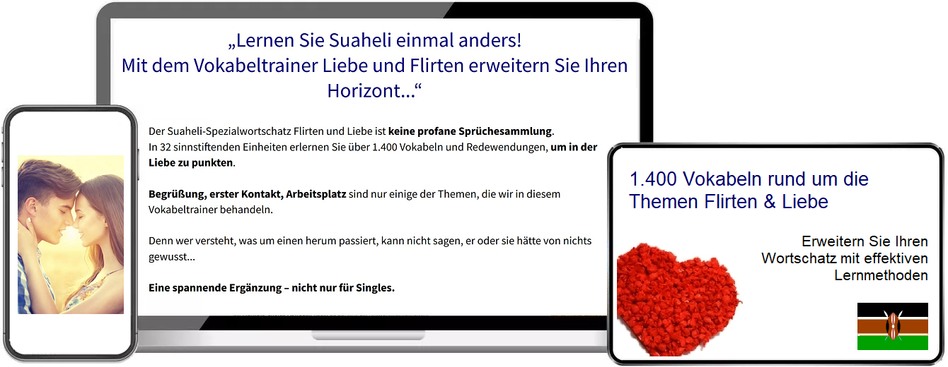 Suaheli Flirten Vokabeltrainer