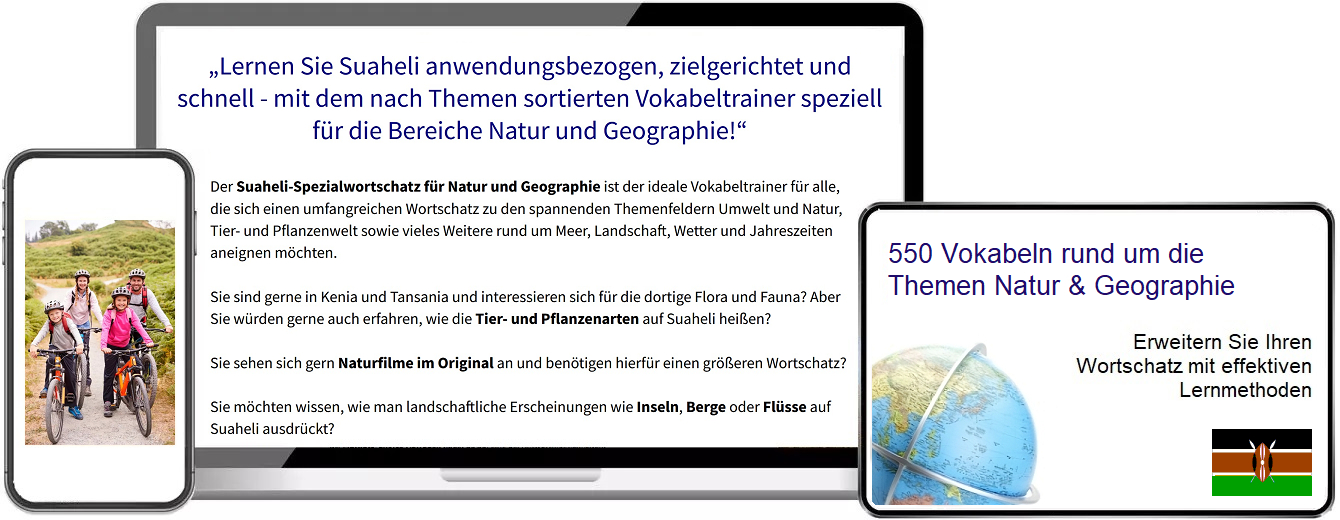 Suaheli Natur Vokabeltrainer