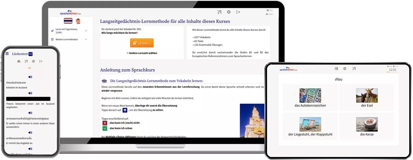 Thai Sprachkurs für Fortgeschrittene