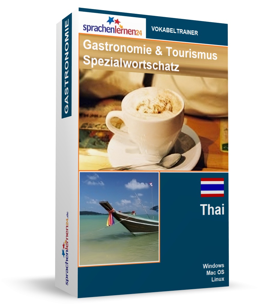 Thai Gastronomie und Tourismus Spezialwortschatz Vokabeltrainer