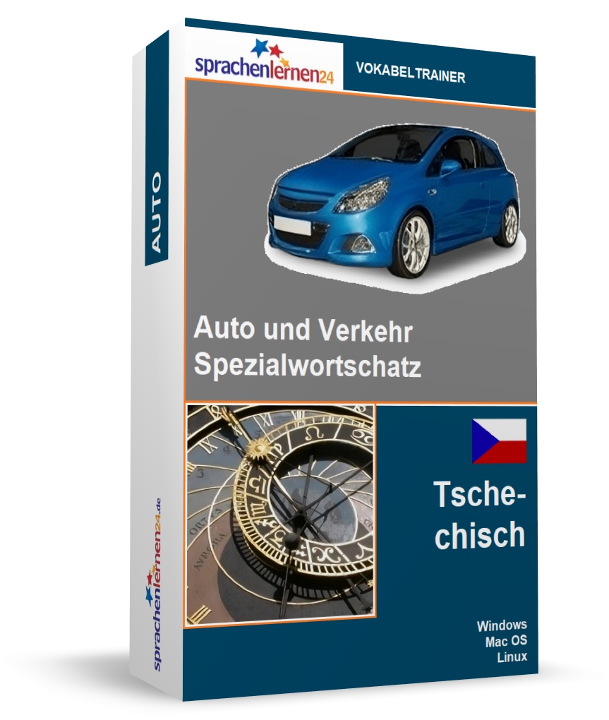 Tschechisch Auto und Verkehr Spezialwortschatz Vokabeltrainer