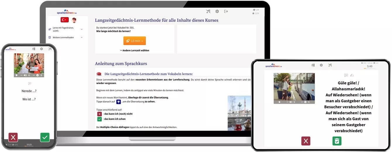 Türkisch Sprachkurs für den Urlaub