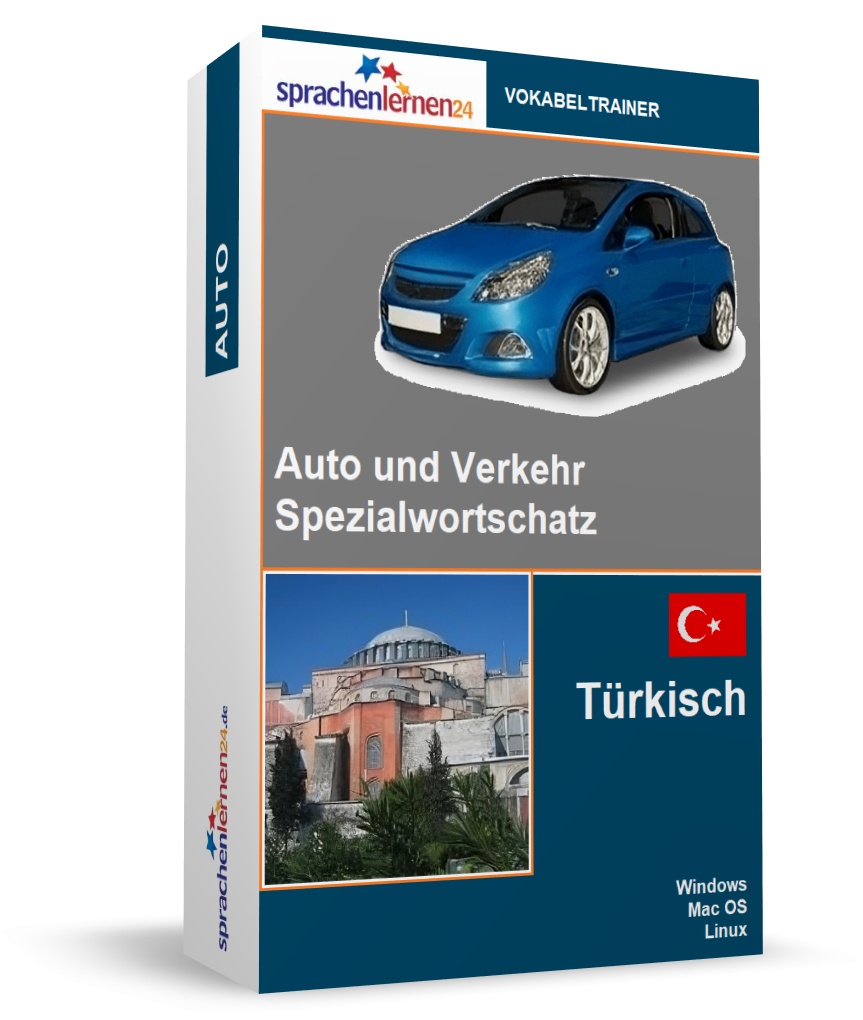 Türkisch Auto und Verkehr Spezialwortschatz Vokabeltrainer