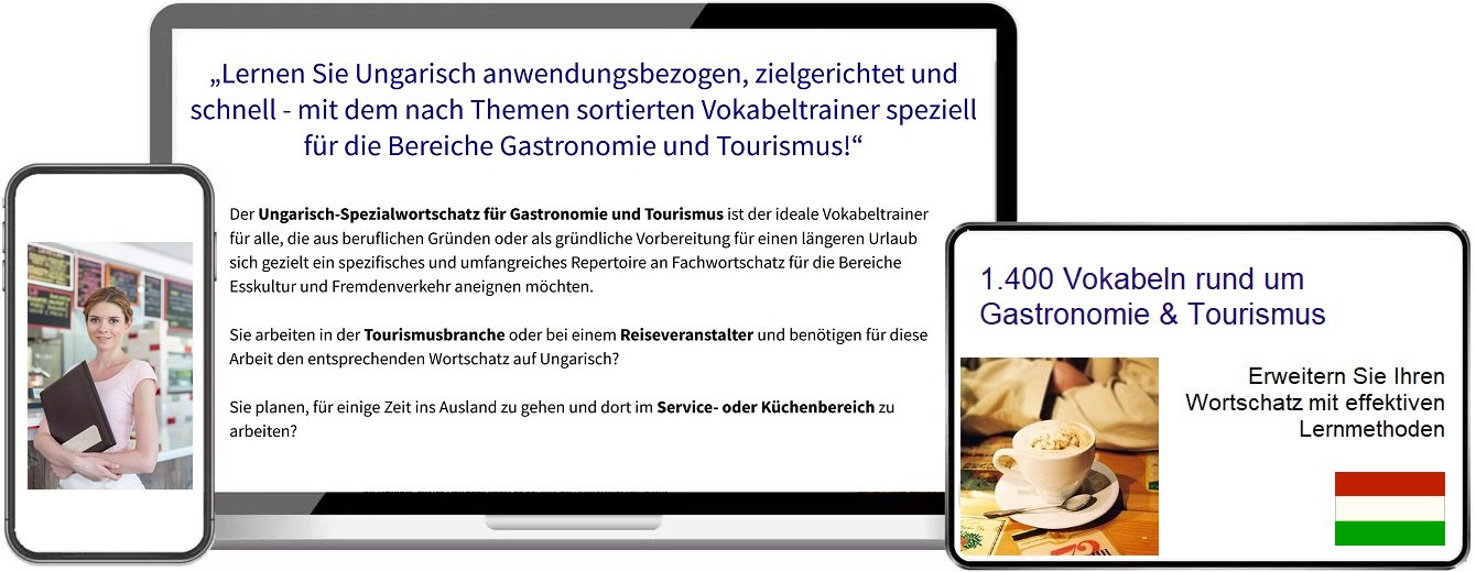 Ungarisch Gastronomie Vokabeltrainer