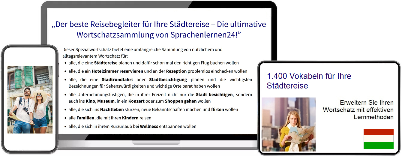 Ungarisch Städtereisen Vokabeltrainer